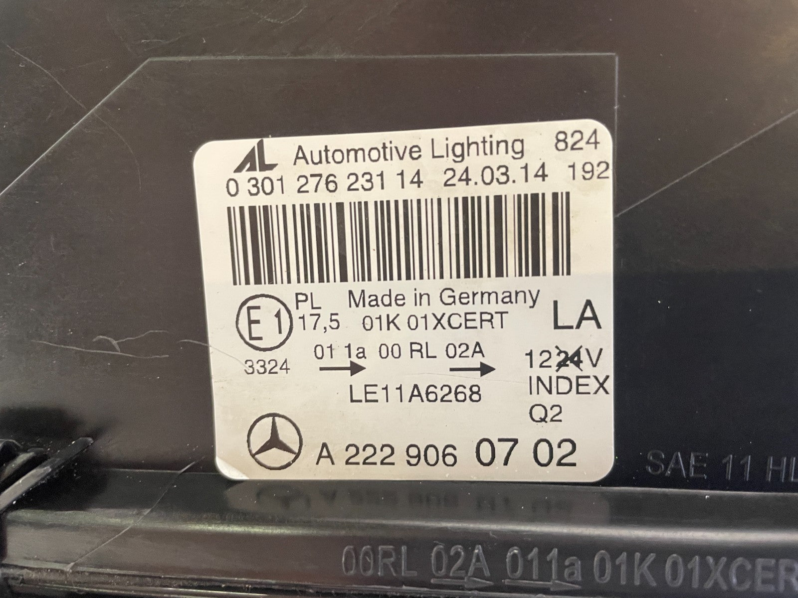 Original Mercedes S-Klasse W222 LED Scheinwerfer links A22290607026