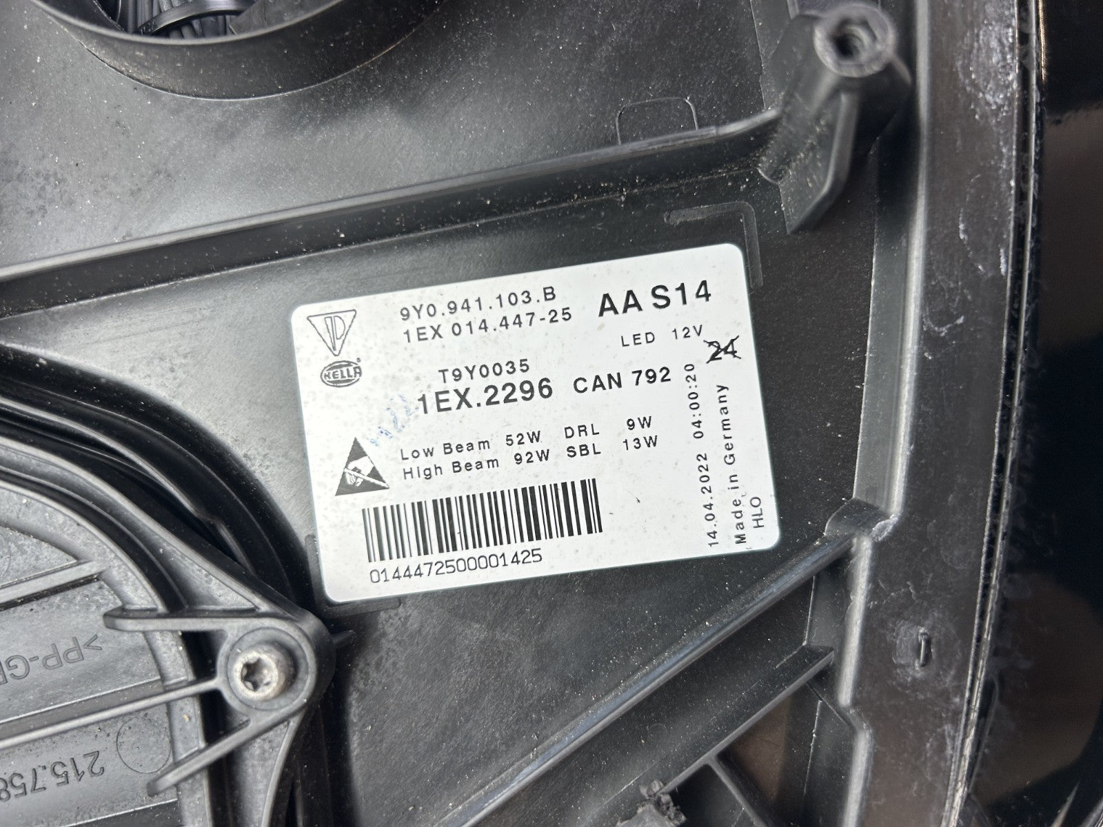 Original Porsche Cayenne LED Matrix Scheinwerfer links 9Y0941103B7