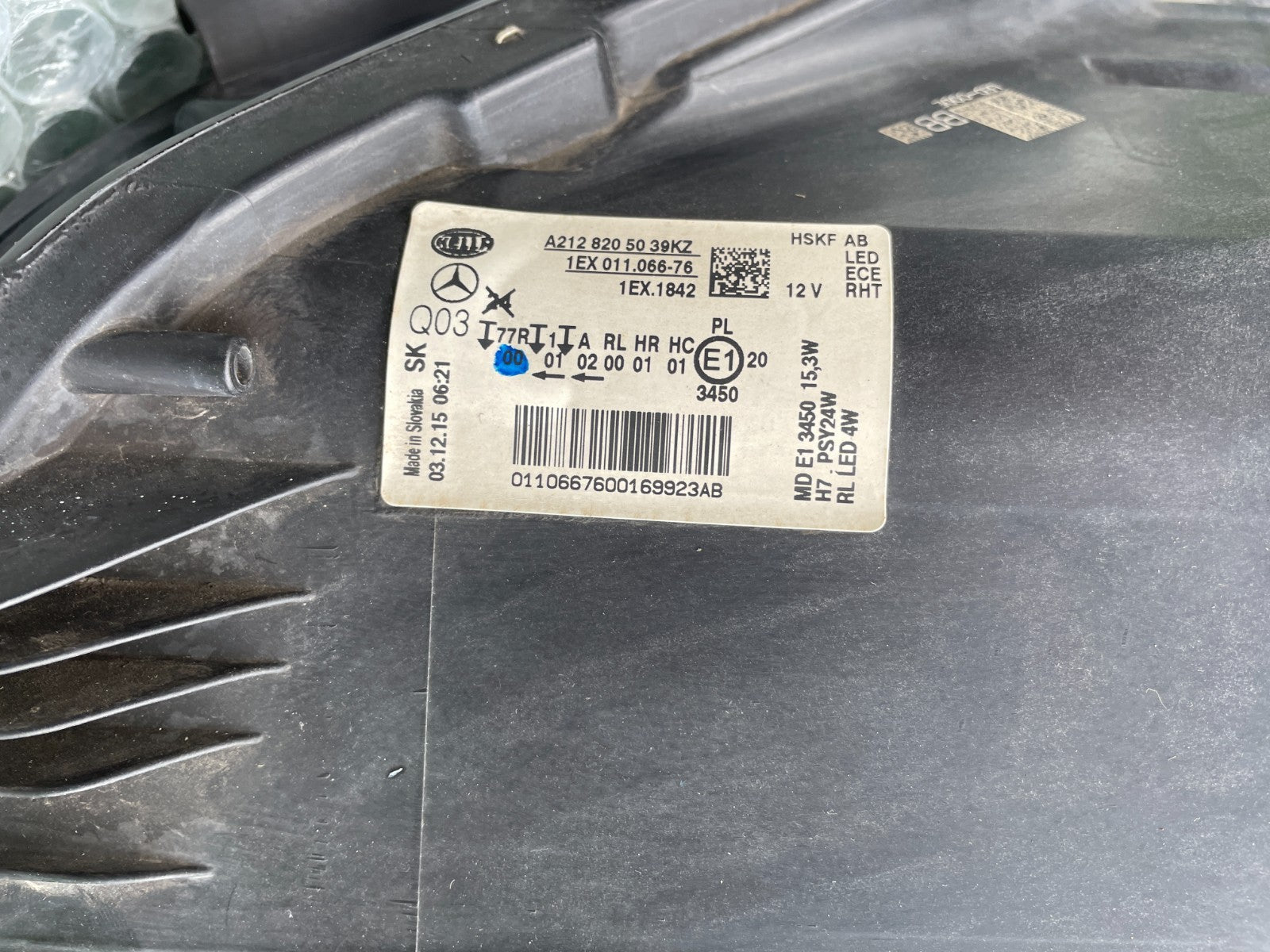 Original Mercedes E-Klasse W212 LED Scheinwerfer rechts A21282050397