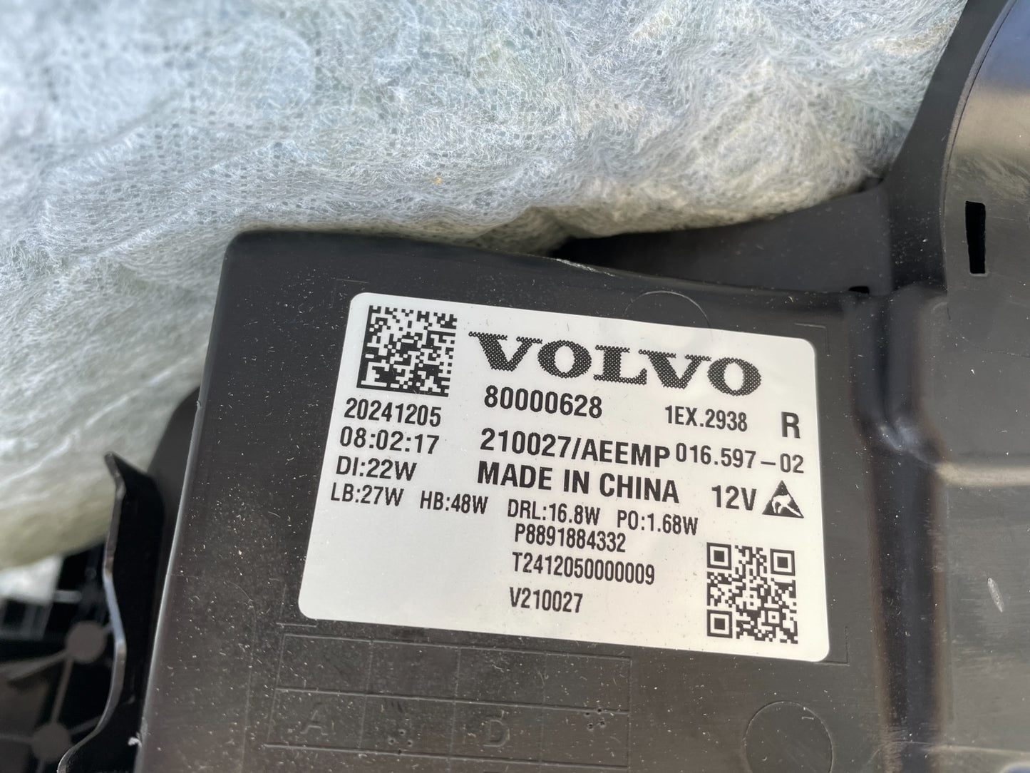 Original Volvo EX30 LED Scheinwerfer rechts 800006289