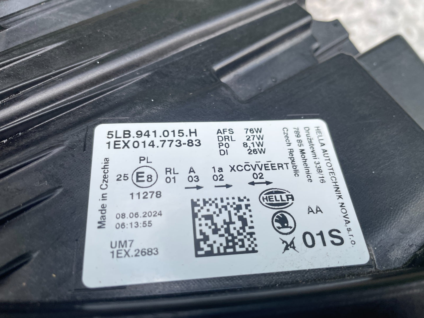 Original Skoda Enyaq Led Scheinwerfer links 5LB941015H4