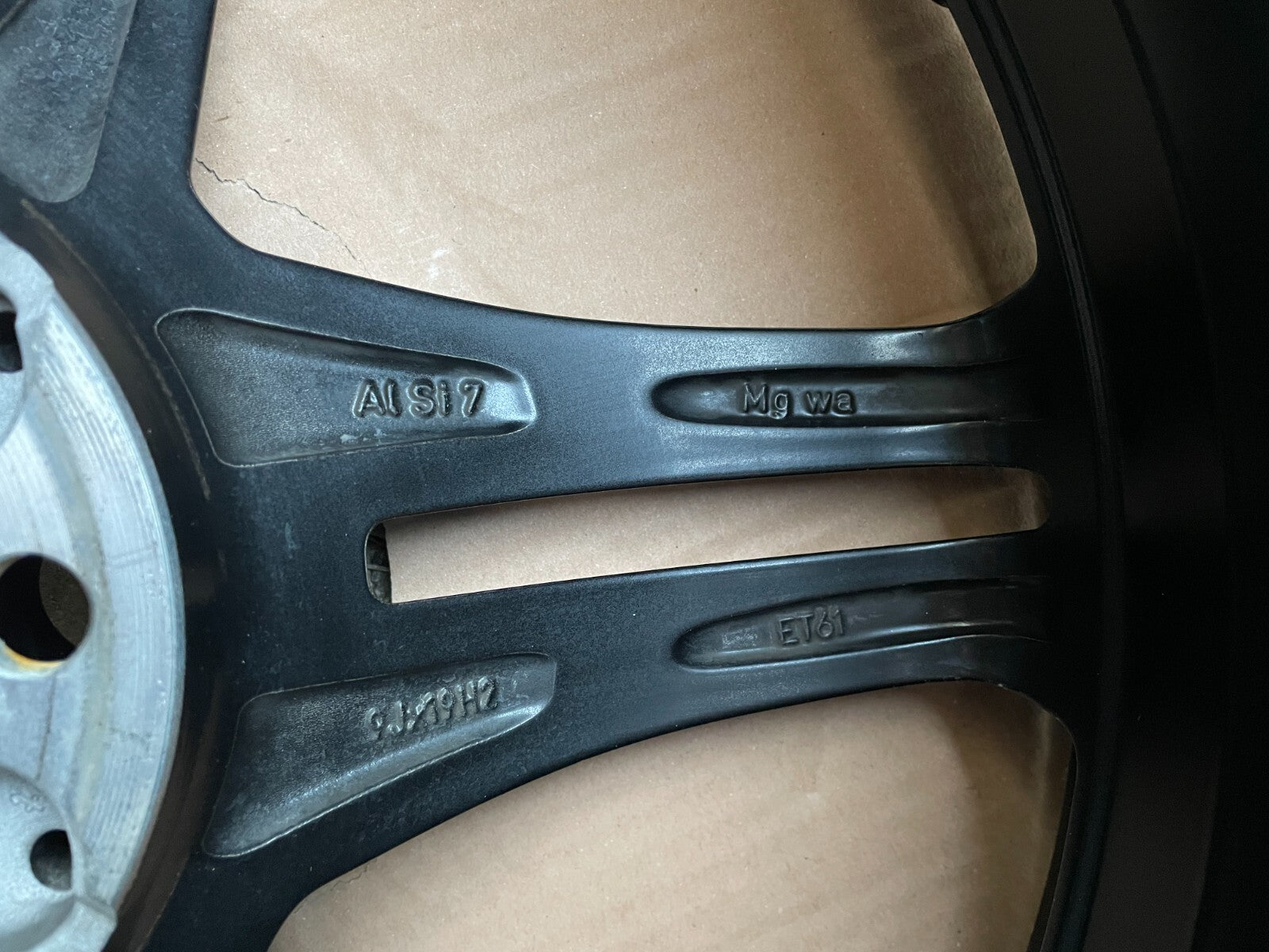 1x Mercedes-Benz AMG GT C C190 Alufelge 9Jx19 Zoll ET61 / A19040118005