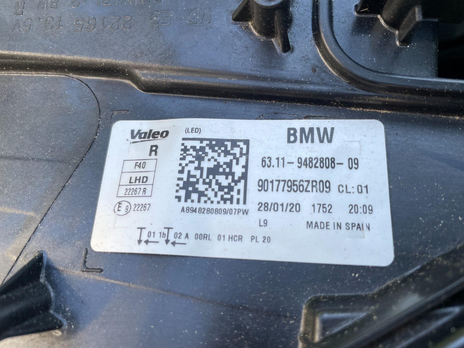 BMW 1er F40 Led Frontscheinwerfer rechts 94828086