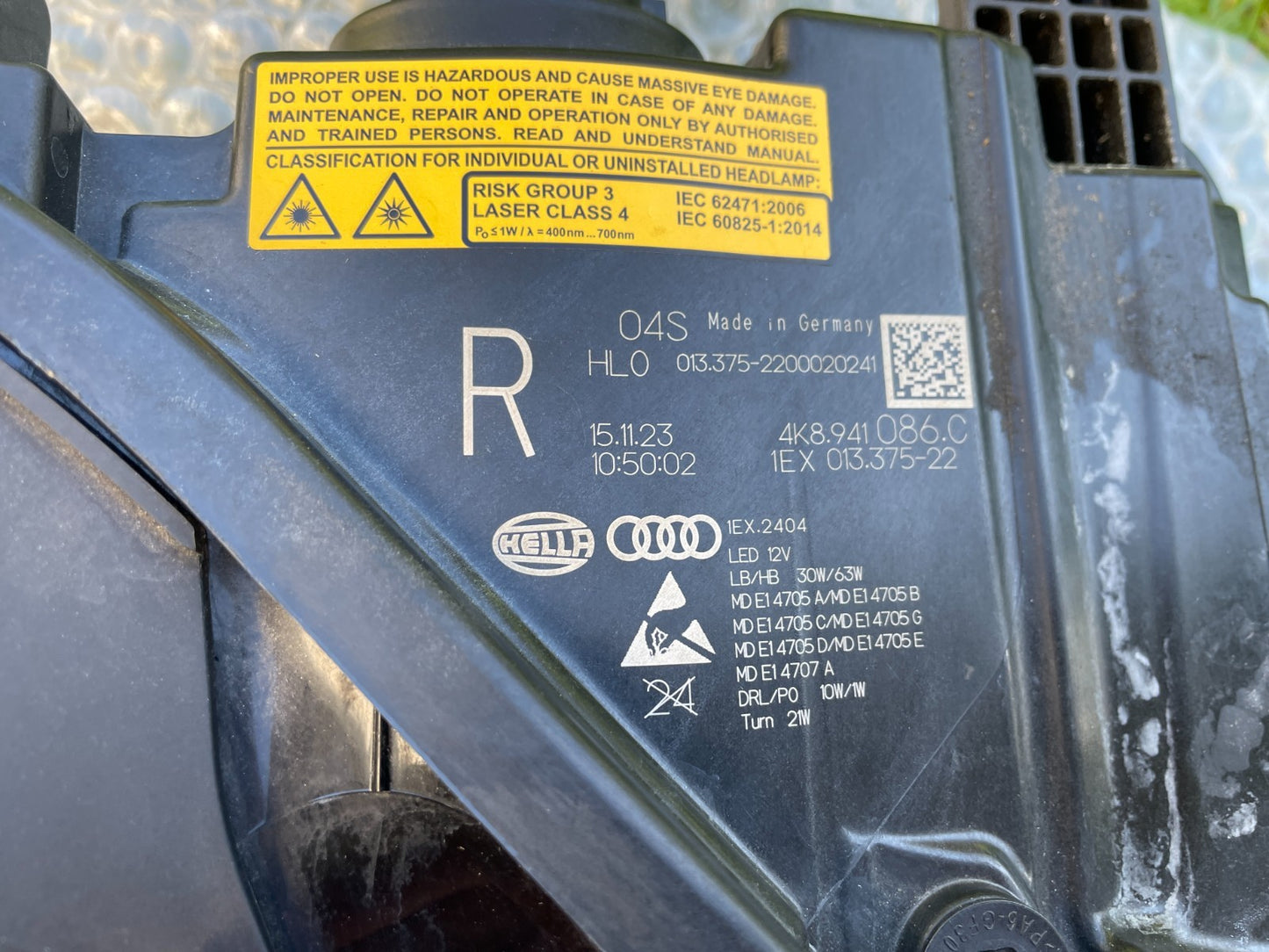 Original Audi RS6 RS7 Laser LED Scheinwerfer rechts 4K8941086C8