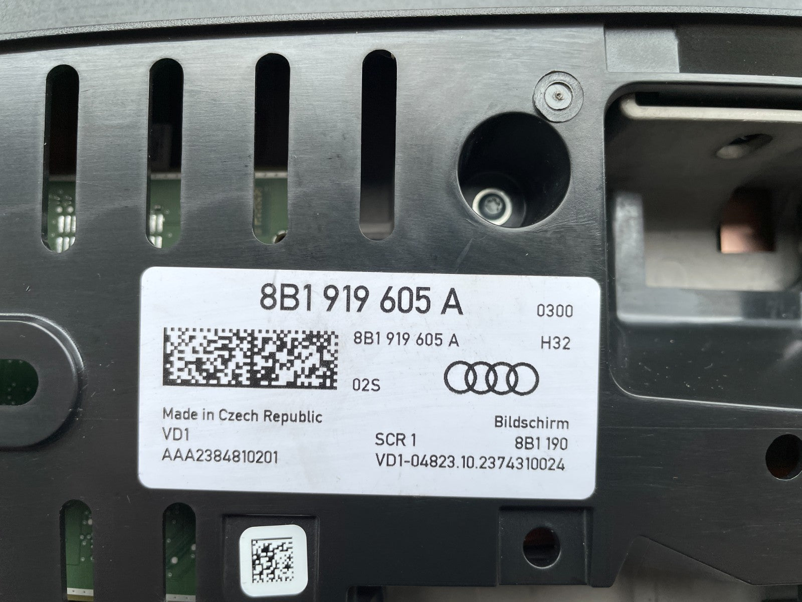 Original Audi Bedieneinheit Display 8B1919605A6