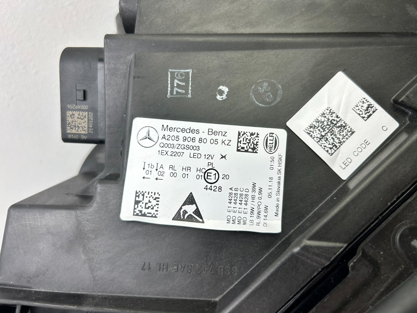 Original Mercedes C-Klasse W205 LED Scheinwerfer rechts A20590680056