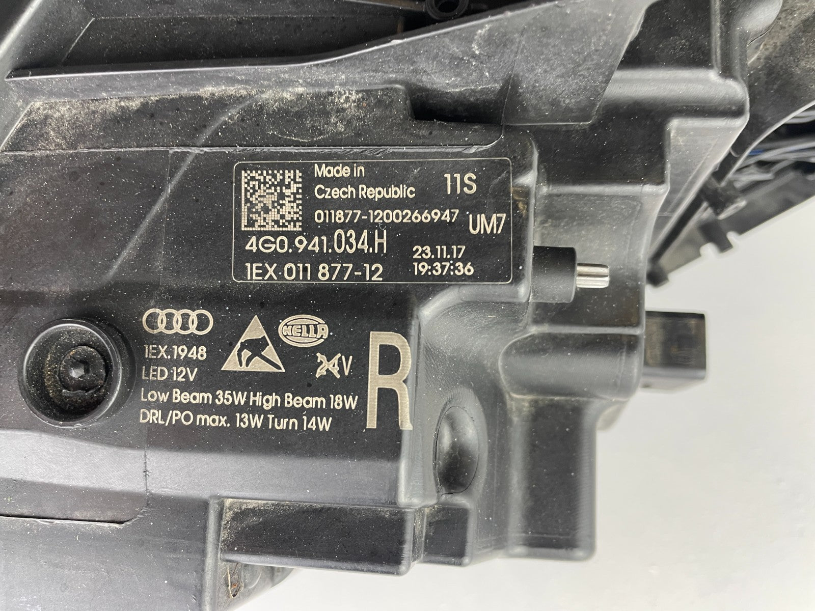 Original Audi A6 C7 4G LED Scheinwerfer rechts Steuergerät 4G0941034H7