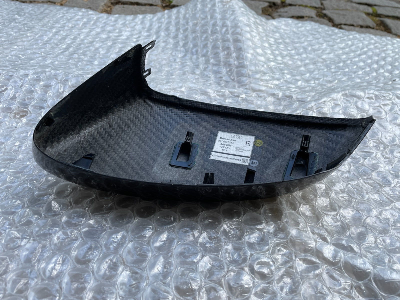 Original Audi A3 S3 RS3 8Y Carbon Spiegelkappe rechts 8Y1857528D6