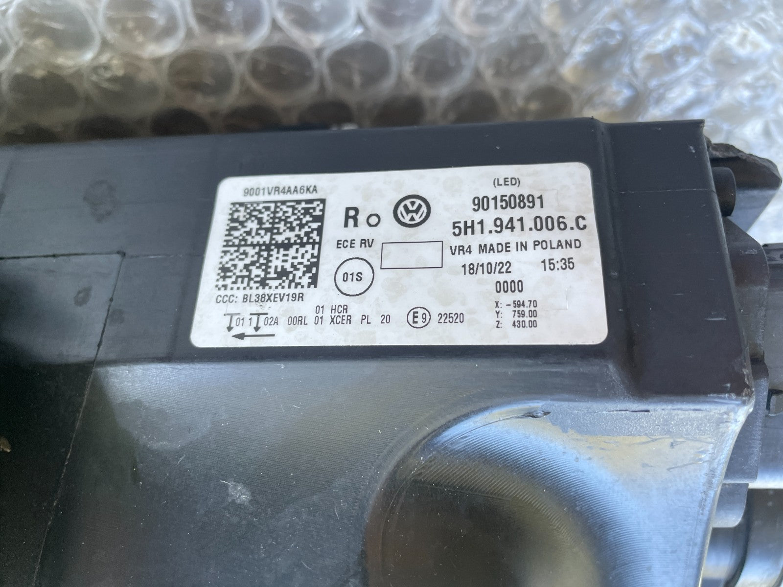 Original VW Golf VIII 8 LED Scheinwerfer rechts 5H1941006C10