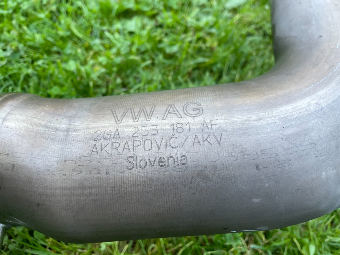 Original VW Golf 7 R Troc Akrapovic Abgasanlage Auspuff Titan 5Q6253611DK10