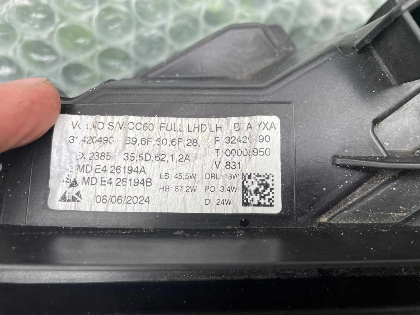 Original Volvo V60 S60 Scheinwerfer links 324204904