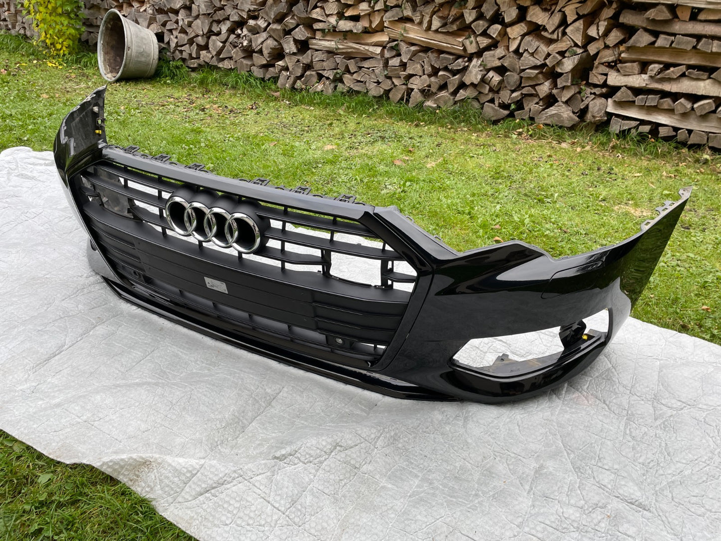 Original Audi A6 C8 BASIC 4K0 2018 Stoßstange Kühlergrill Stoßfänger0