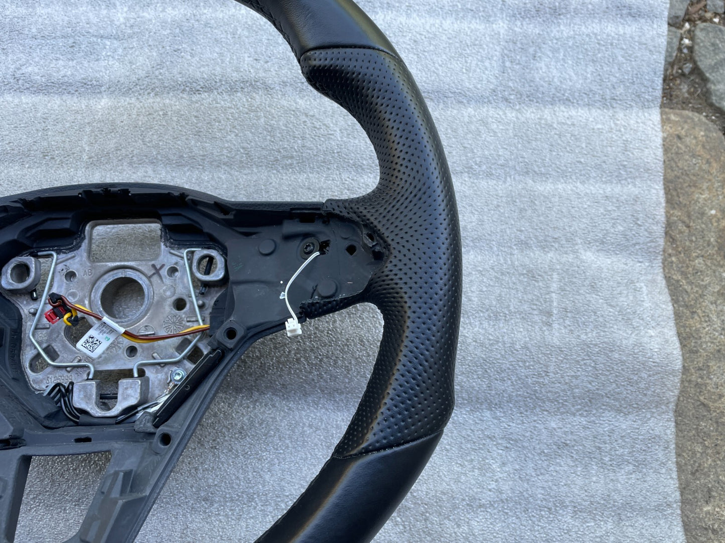 Original VW Golf 8 VIII Mk8 Leder Lenkrad Multifunktion Schaltwippen 5H0959542J2