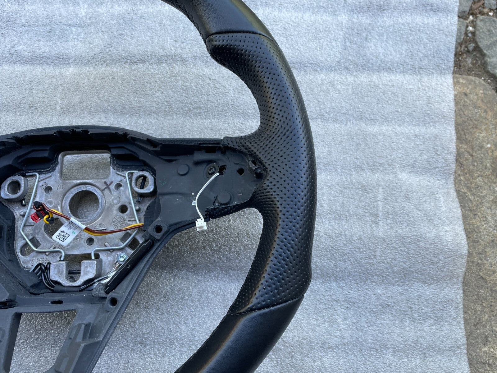 Original VW Golf 8 VIII Mk8 Leder Lenkrad Multifunktion Schaltwippen 5H0959542J2