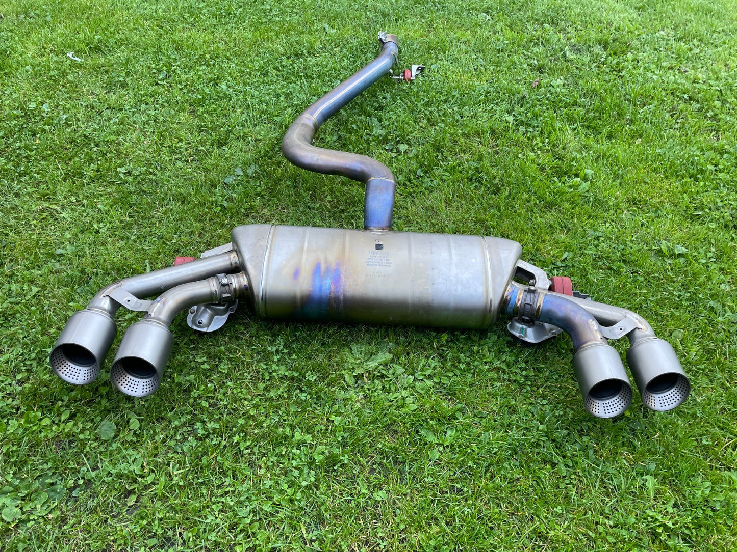 Original VW Golf 7 R Troc Akrapovic Abgasanlage Auspuff Titan 5Q6253611DK10