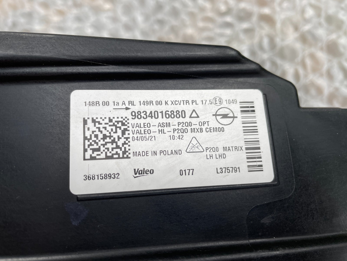 Original Opel Mokka LED Scheinwerfer links 98340168804