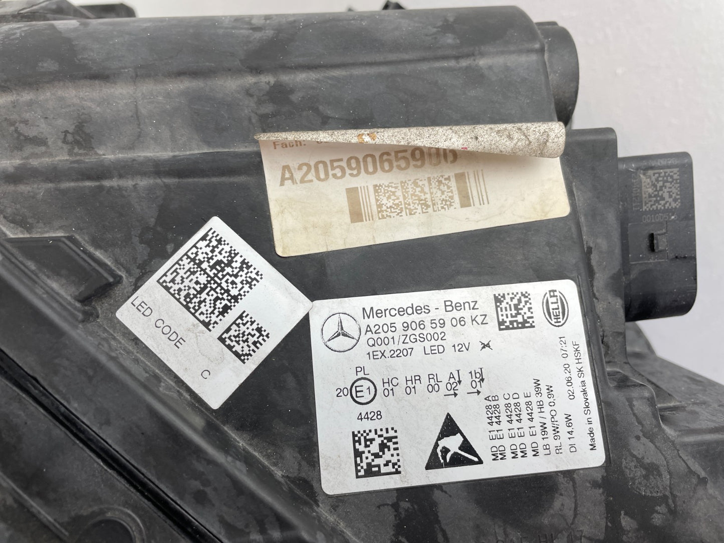 Original Mercedes W205 C-Klasse LED Scheinwerfer links A20590659064