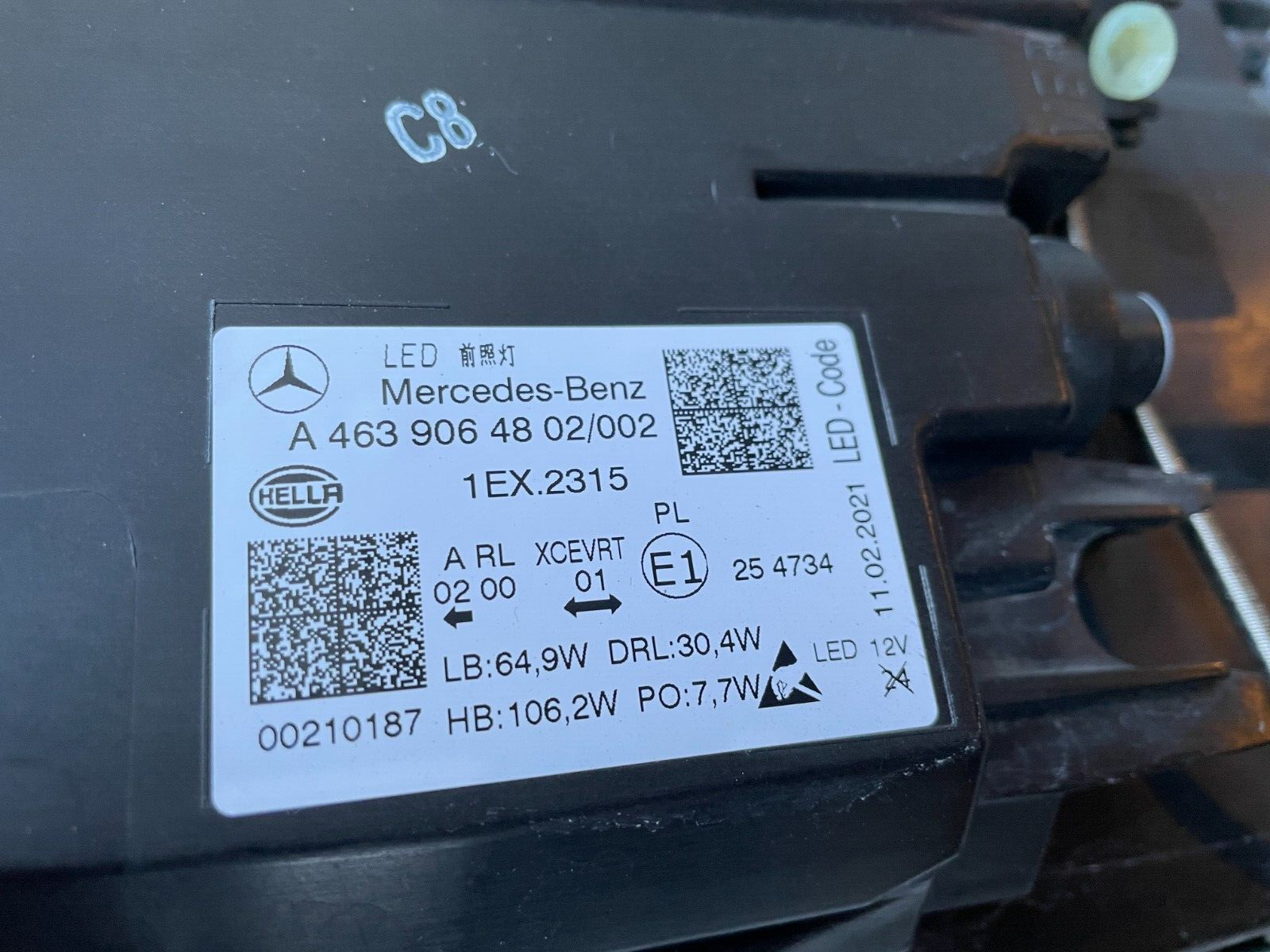 Mercedes G-Klasse W463 Led Scheinwerfer rechts links / A4639064702 / A46390648026