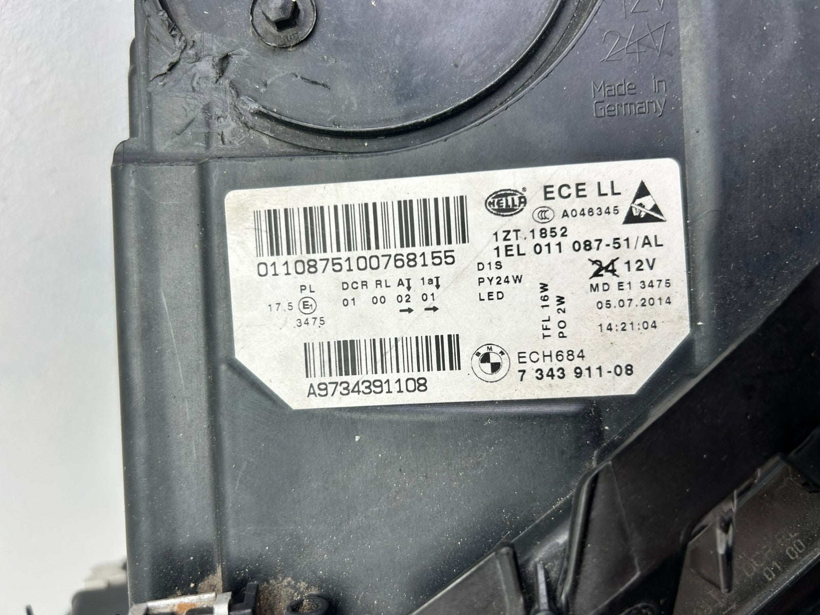 Original BMW 5er F10 F11 Bi-Xenon Scheinwerfer links 73439114