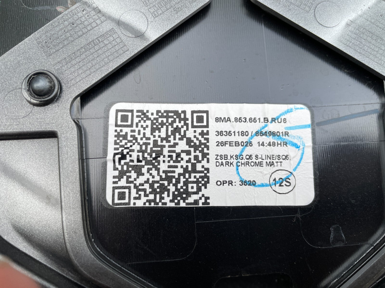 Original Audi Q5 Kühlergrill Frontgrill Gitter Grill 8MA853651BG7