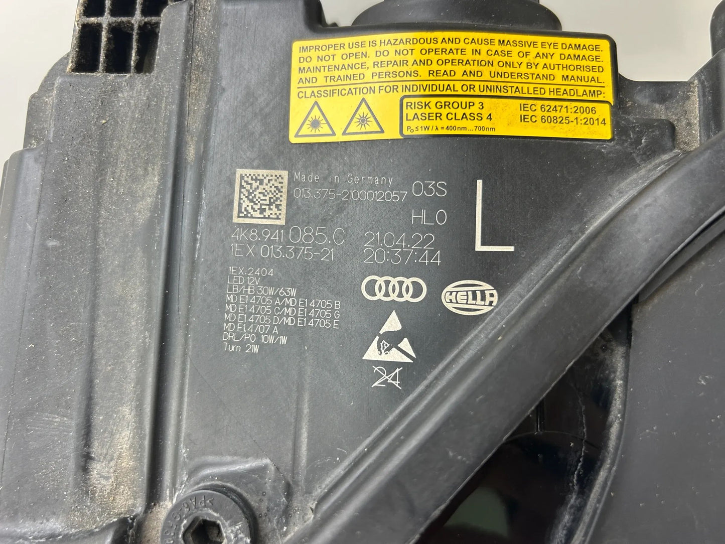 Original Audi RS6 RS7 C8 LED Laser Scheinwerfer links 4K8941085C