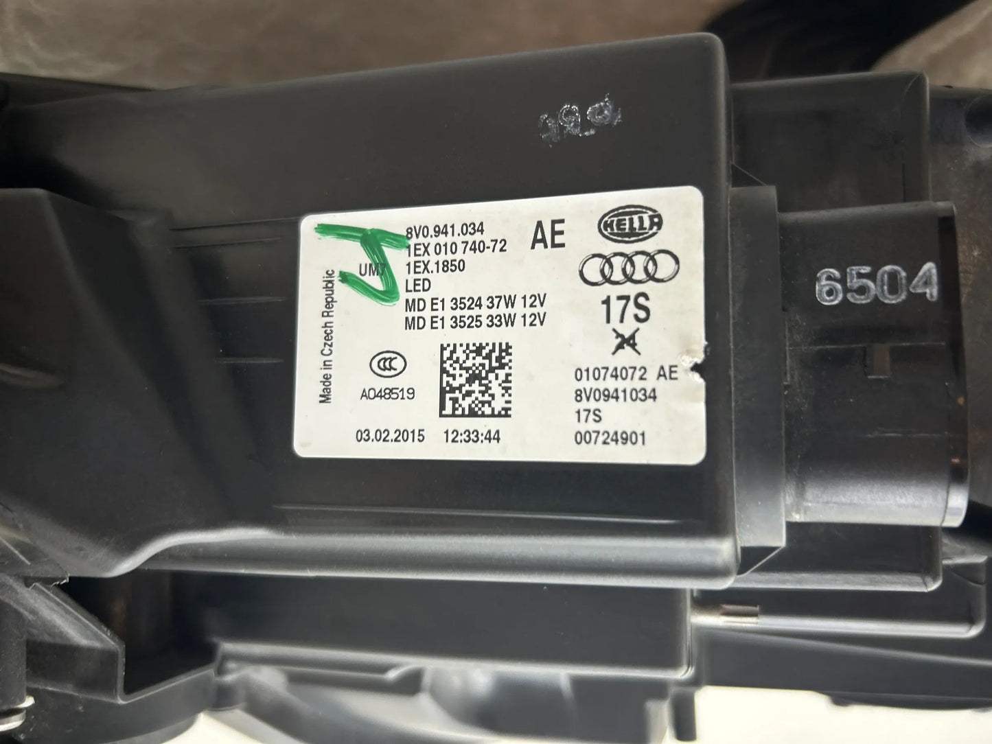 Original Audi A3 8V LED Scheinwerfer rechts 8V0941034