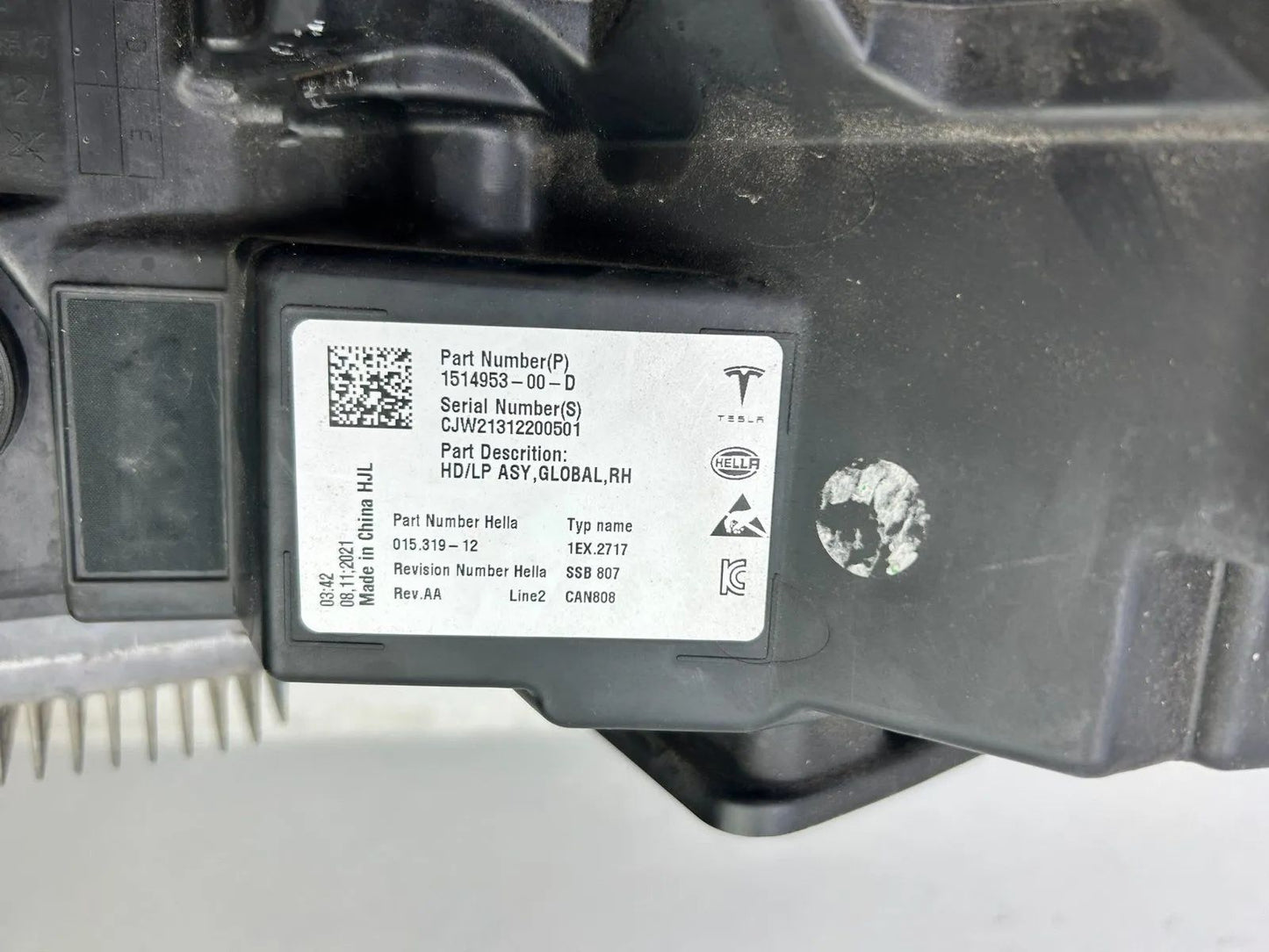 Original Tesla Model 3 LED Scheinwerfer rechts 1514953-00-D