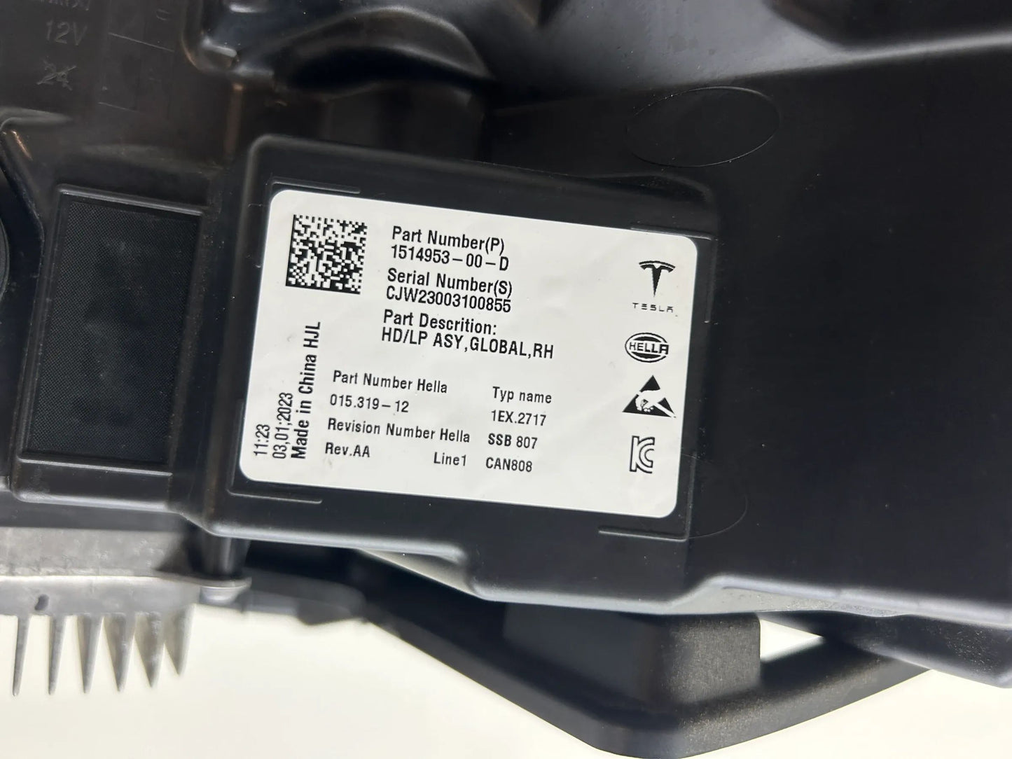 Original Tesla Model 3 LED Scheinwerfer rechts 1514953-00-D