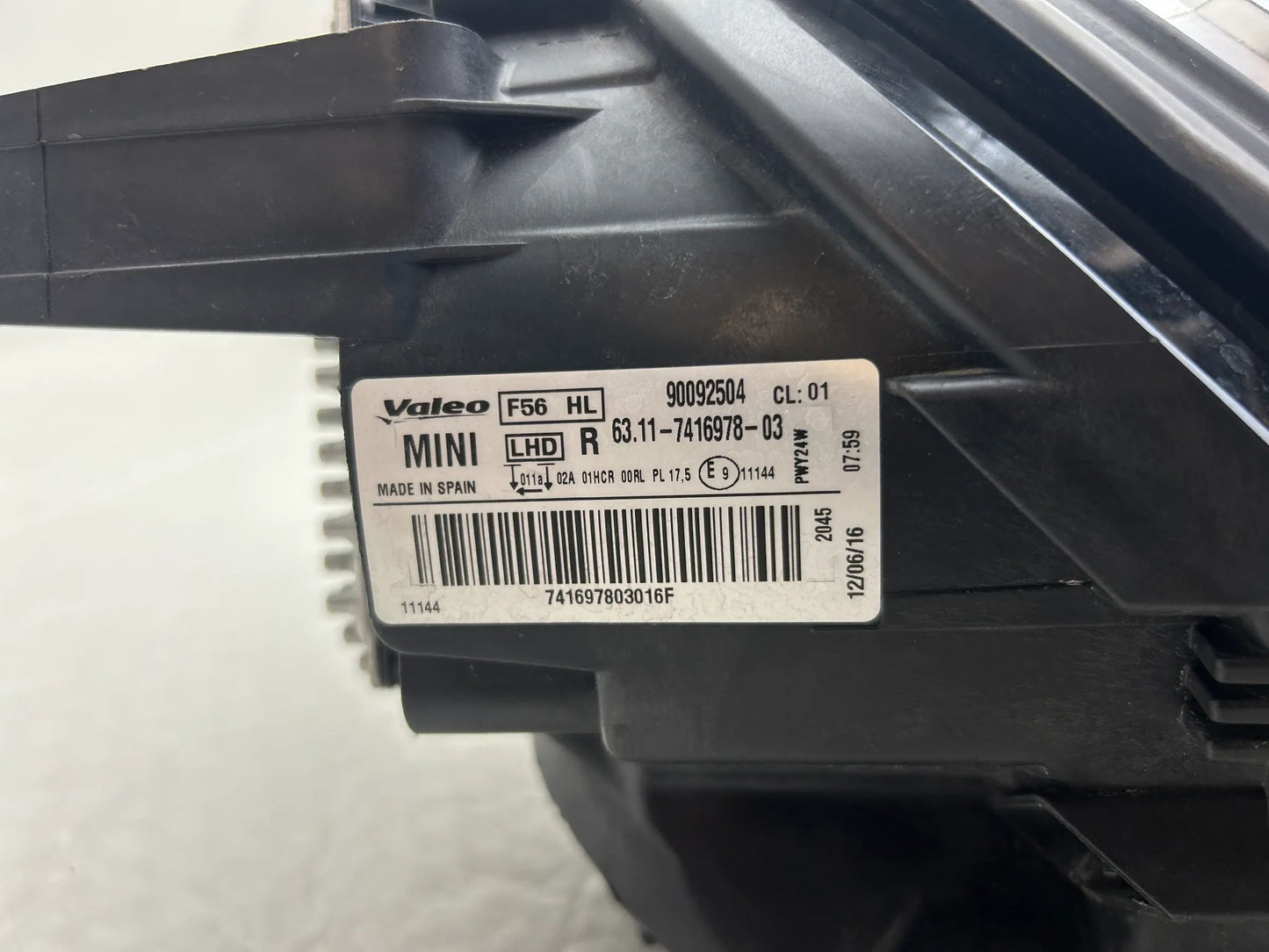 Mini F55 F56 Full LED Scheinwerfer rechts 7416978 Steuergeräte