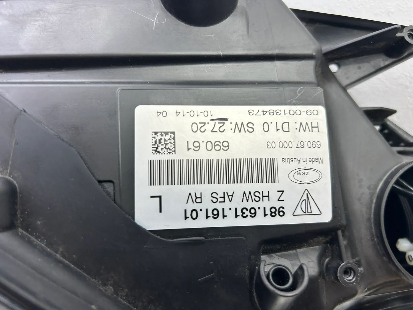 Original Porsche Cayman 981 Xenon Scheinwrefer links 98163116101