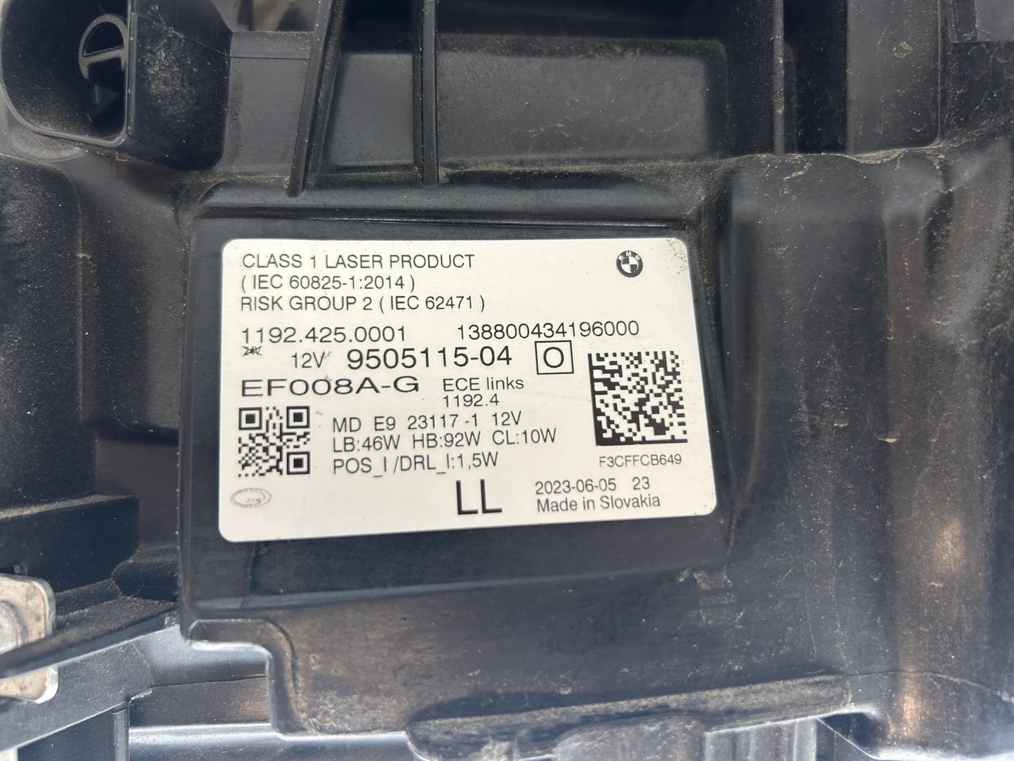 BMW 4er G22 G23 G24 G26 G82 LED Laser Scheinwerfer links 9505115