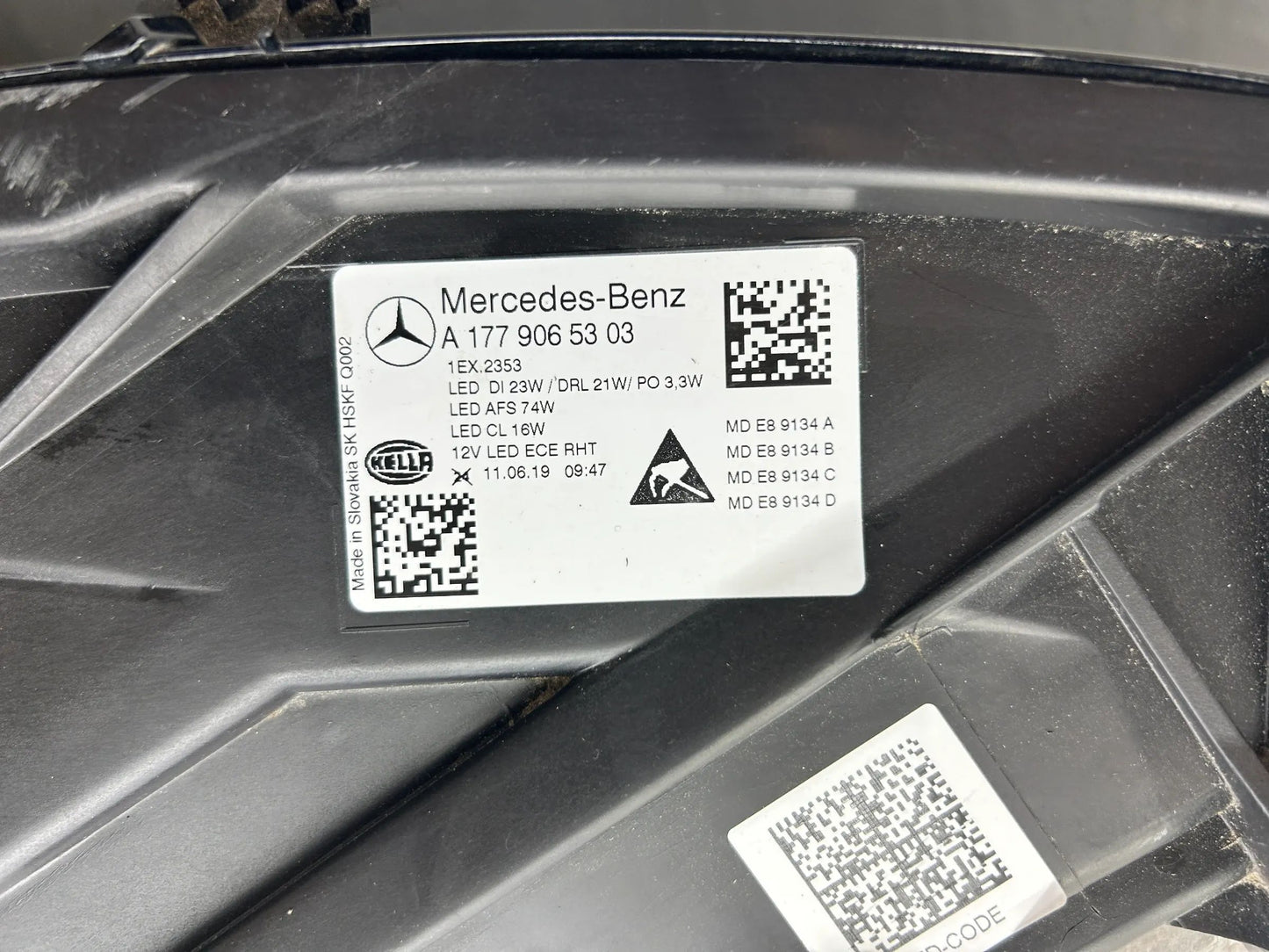 Mercedes W177 LED Scheinwerfer links Steuergeräte A1779065303