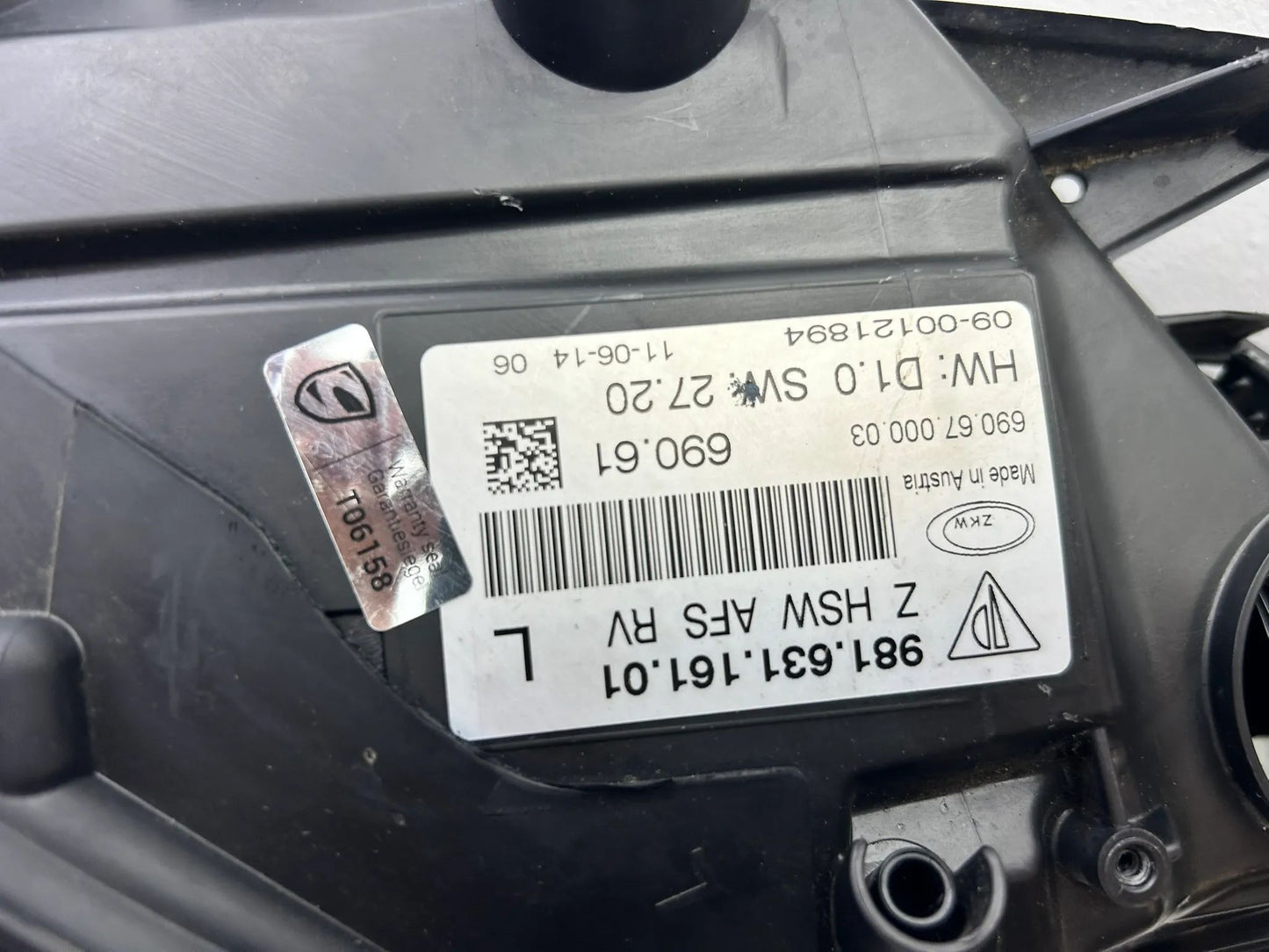 Original Porsche Cayman 981 Xenon Scheinwerfer links 98163116101