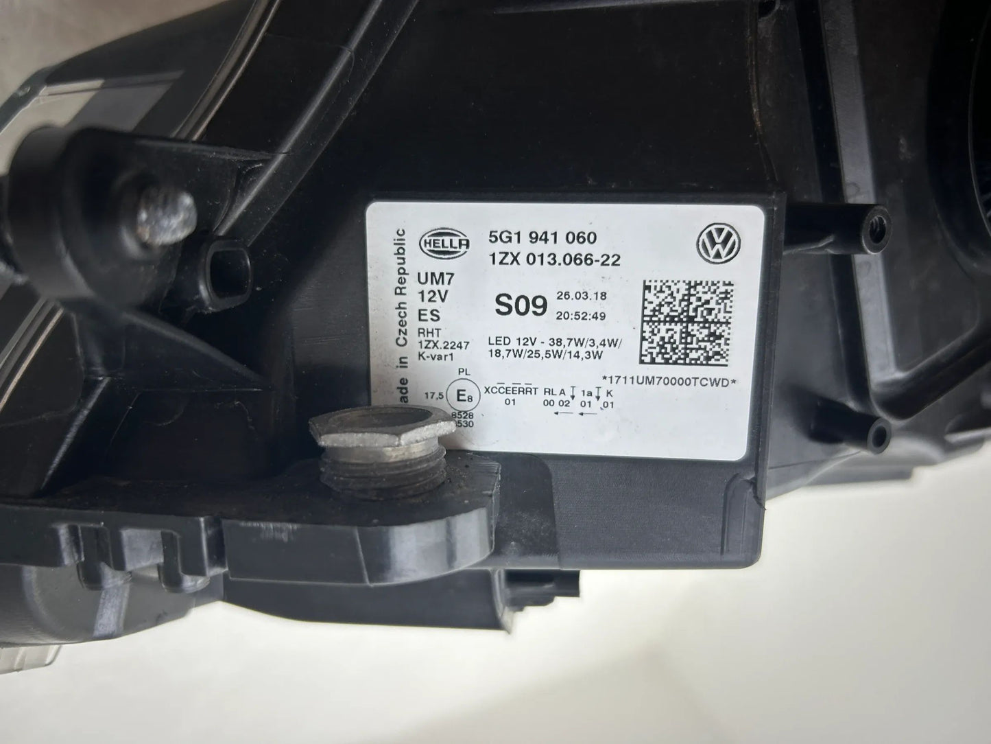 Original VW Golf VII 7 LED Scheinwerfer rechts 5G1941060