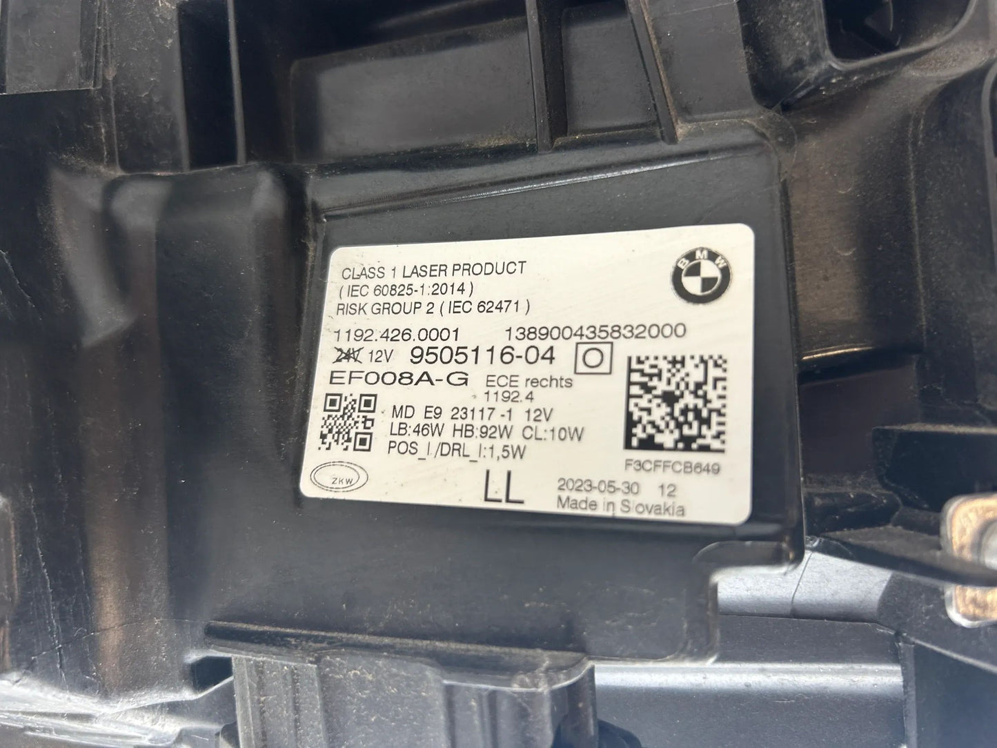 BMW 4er G22 G23 G24 G26 G82 LED Laser Scheinwerfer rechts 9505116