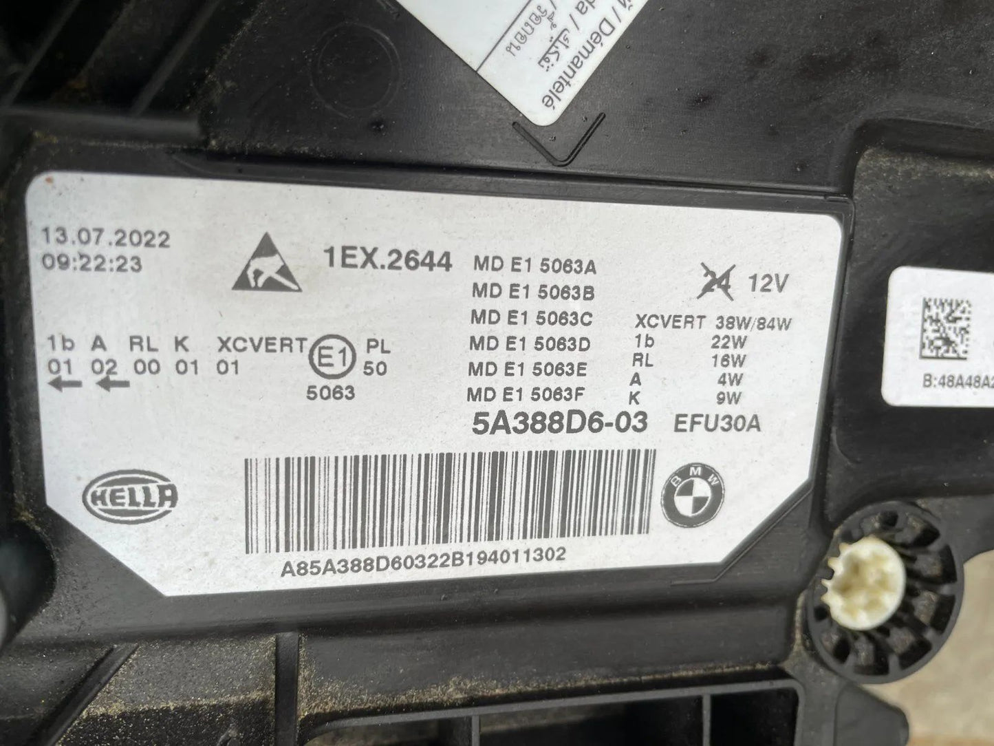 Original BMW 5er G30 G31 Laser Scheinwerfer rechts 5A388D6