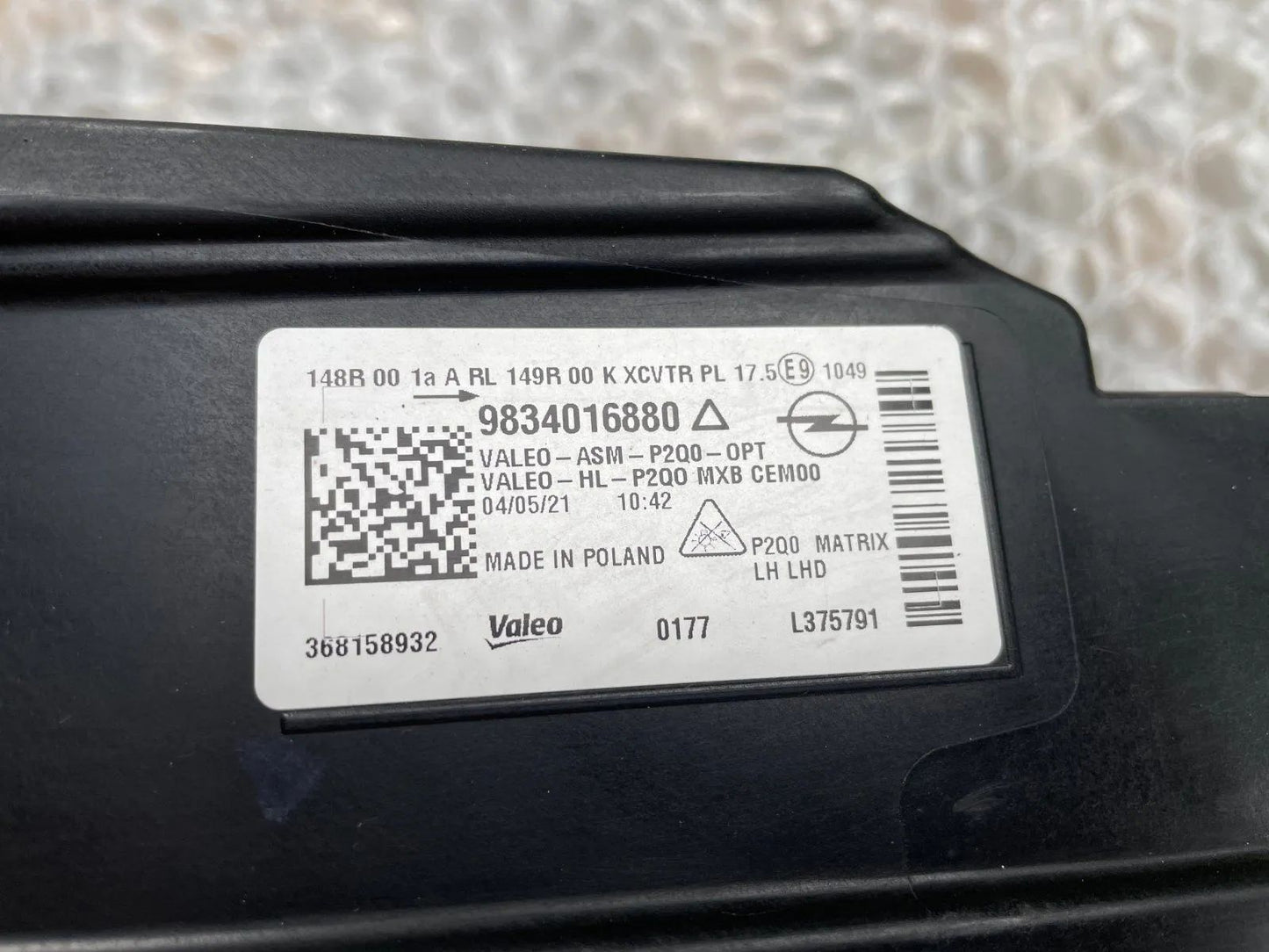 Original Opel Mokka LED Scheinwerfer links 9834016880