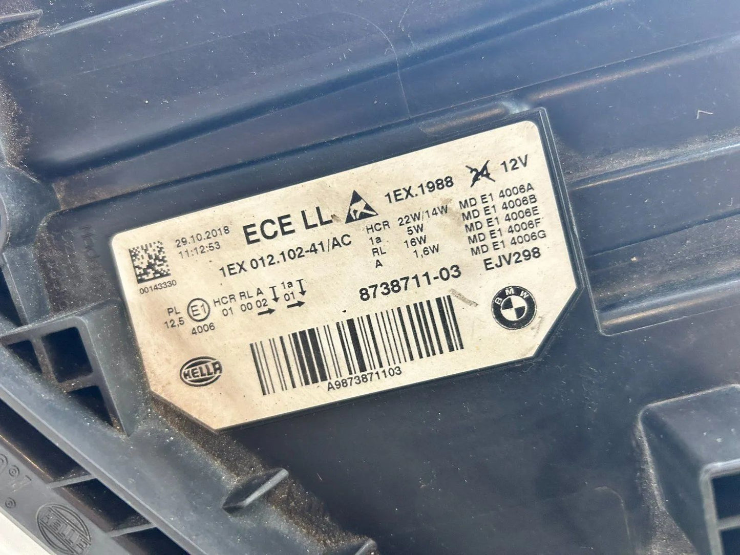 Original BMW 3er F30 F31 LED Scheinwerfer links 8738711